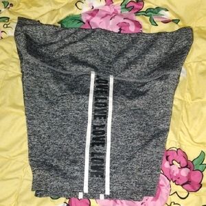 Fila Gray Athletic Shorts with White Stripe